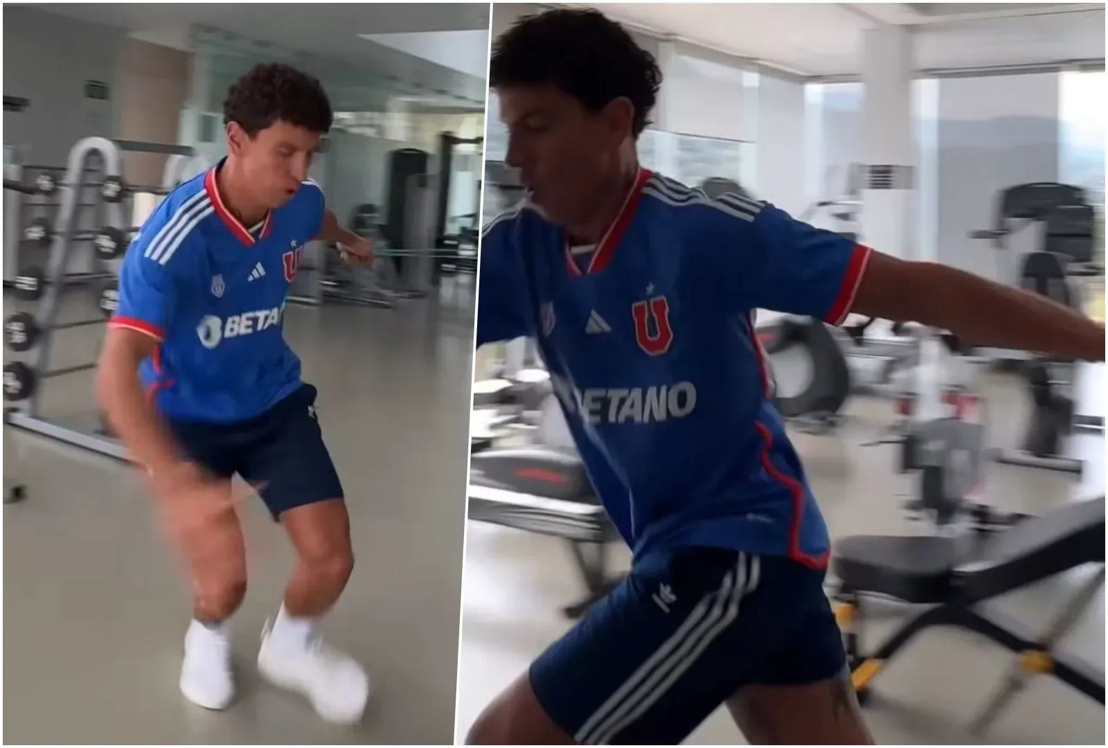 Igor Lichnovsky entrena en México con la camiseta de Universidad de Chile.