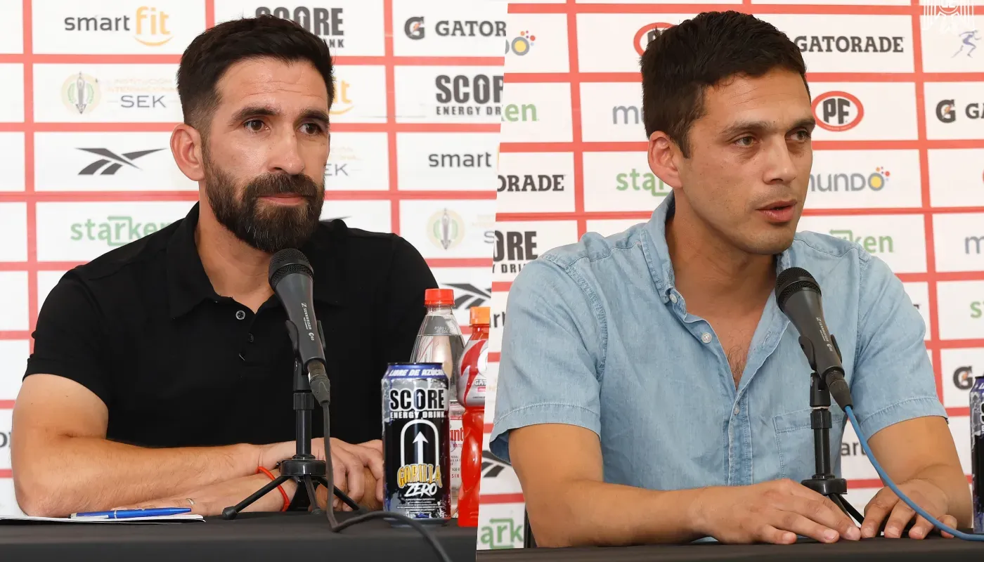 Los dos emblemas de Unión Española / Foto: Carlos Succo UE