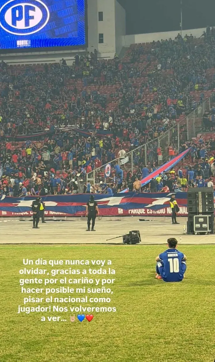 Los mensajes de Valentino Montillo en sus redes sociales.