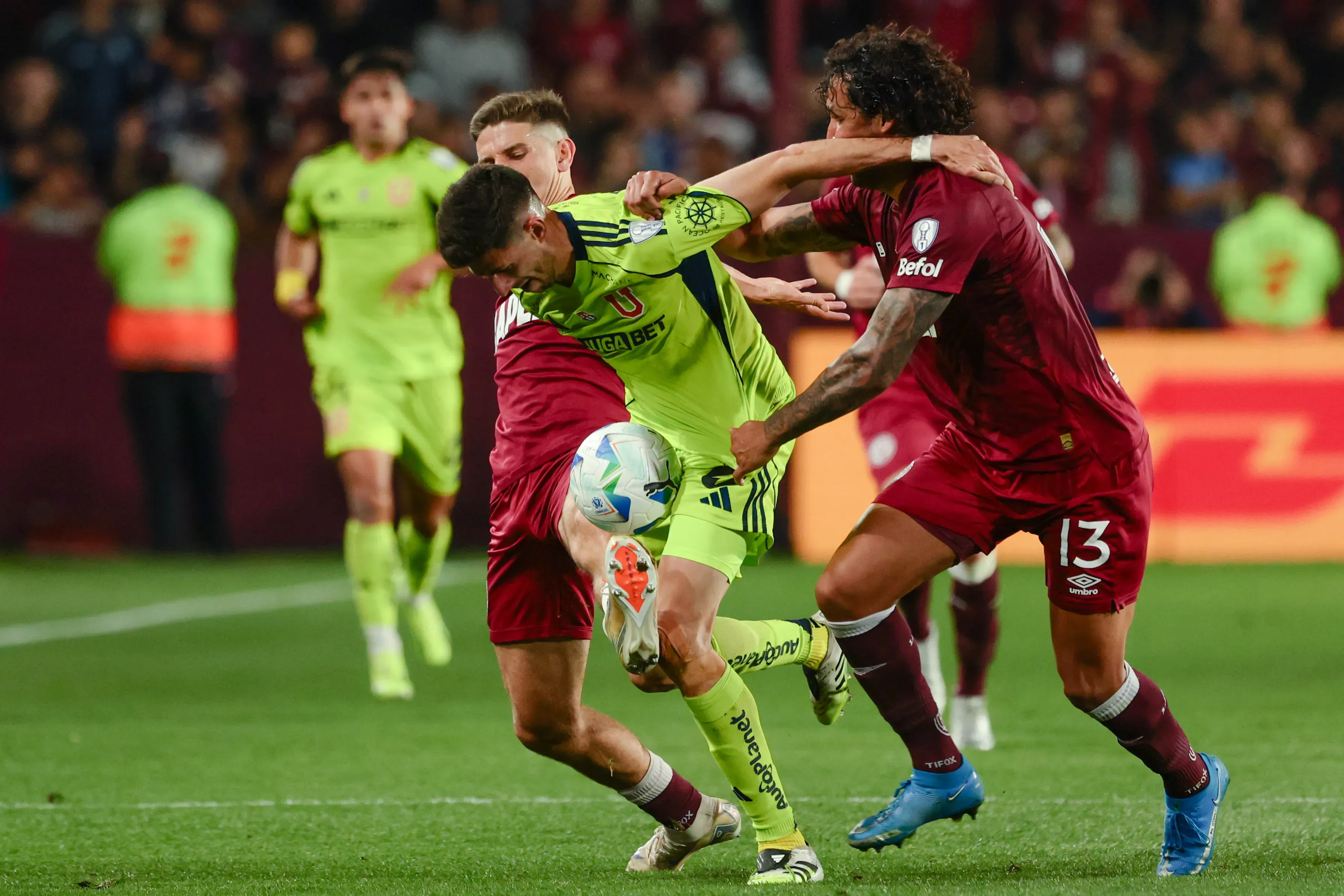La U alcanzó las semifinales en la Copa Sudamericana 2025. Foto: Javier Vergara/Photosport