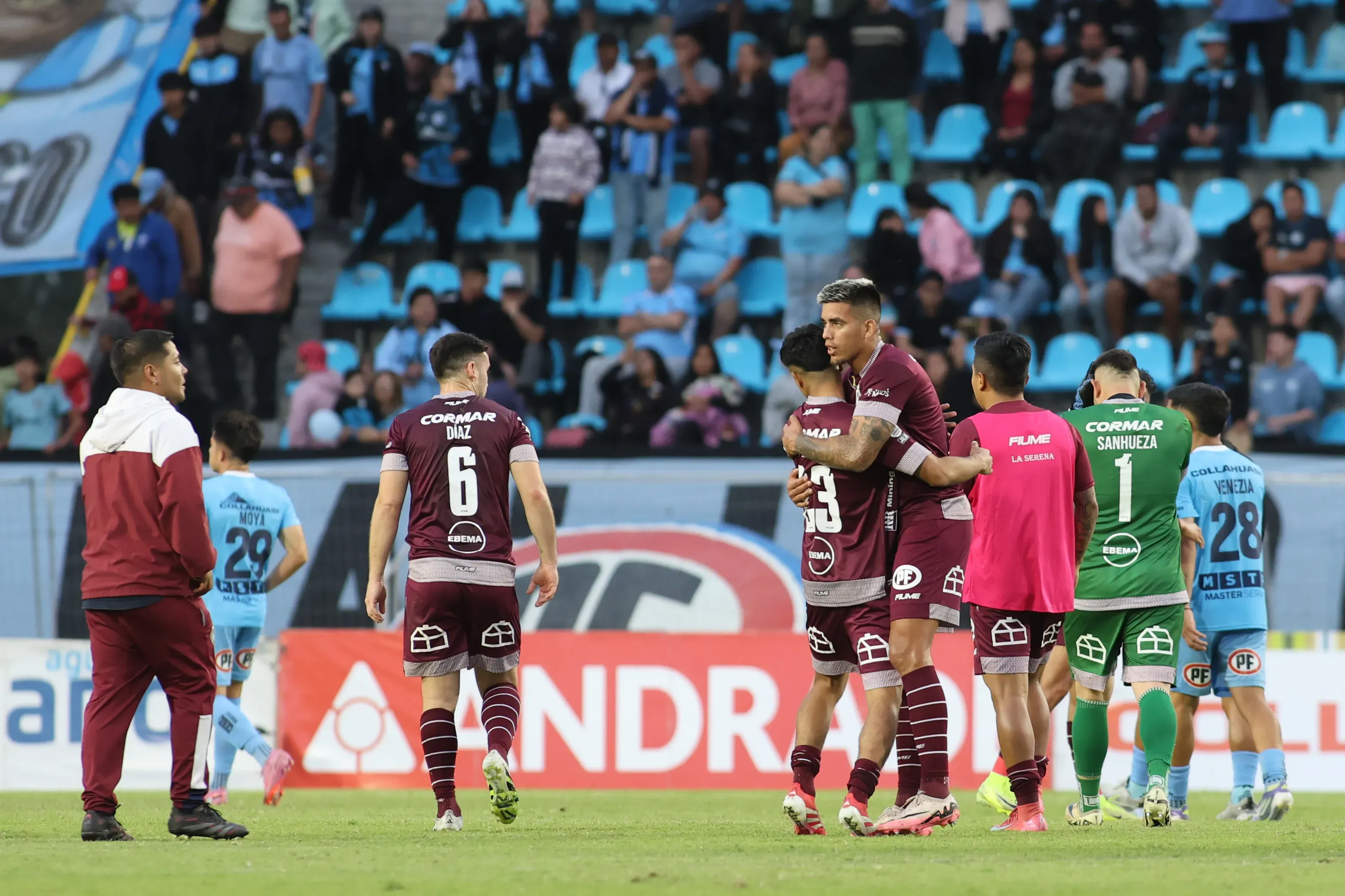La Serena reclama por la maniobra de Iquique y Unión. Foto: Alex Diaz/Photosport