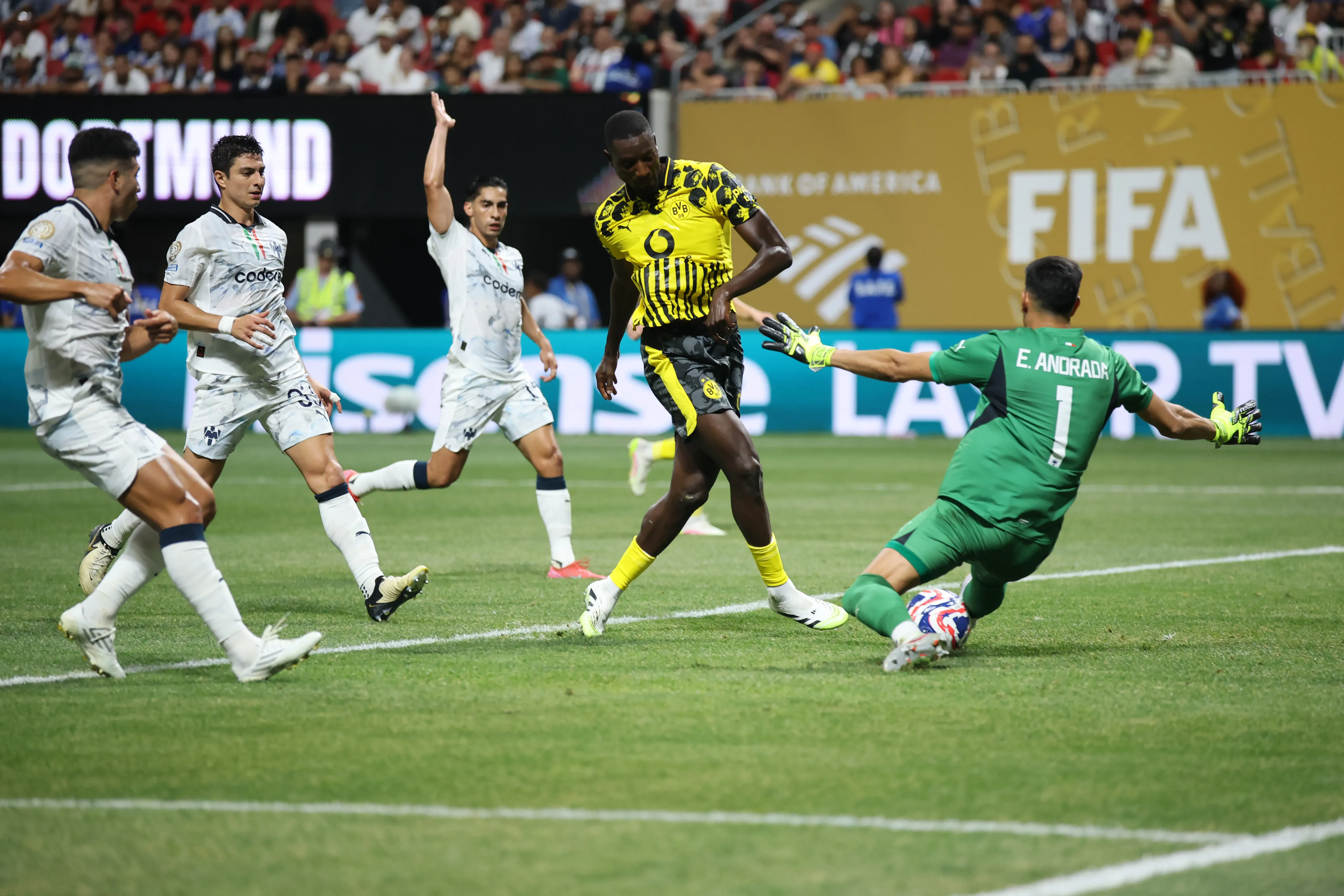 Esteban Andrada jugó el último Mundial de Clubes con Monterrey. Imagen: Getty