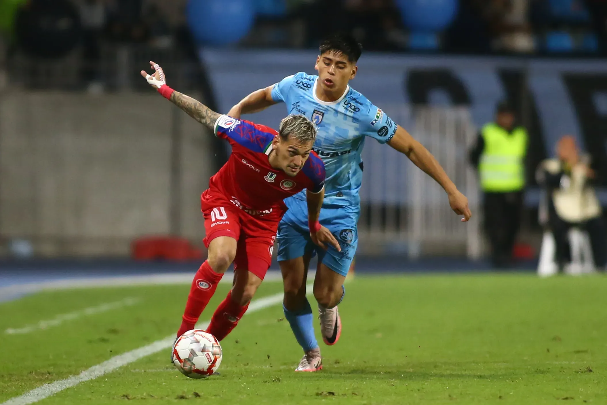 Matías Cavalleri en acción por Unión La Calera, cuadro que defendió en 2024. Este año jugó en dos clubes brasileños. (Alex Diaz/Photosport).