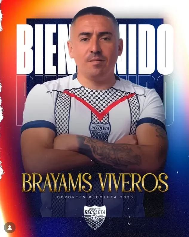 Brayams Viveros fue anunciado en el Reco. (Captura Deportes Recoleta).
