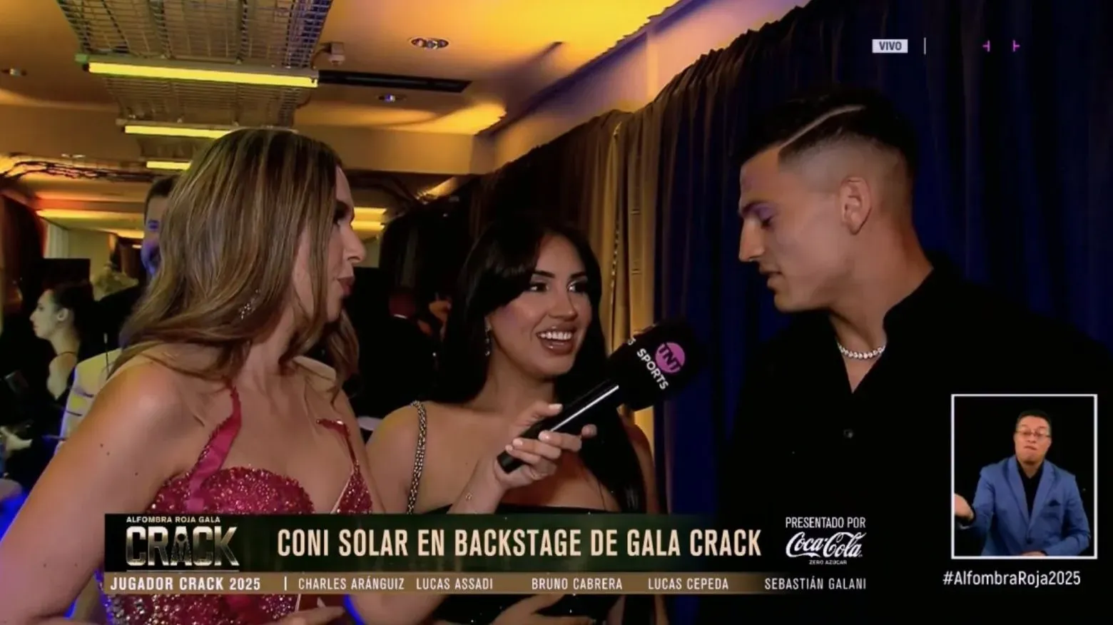 Si bien terminaron su relación, Lucas Cepeda le dio su apoyo a su ex. Foto: TNT Sports.