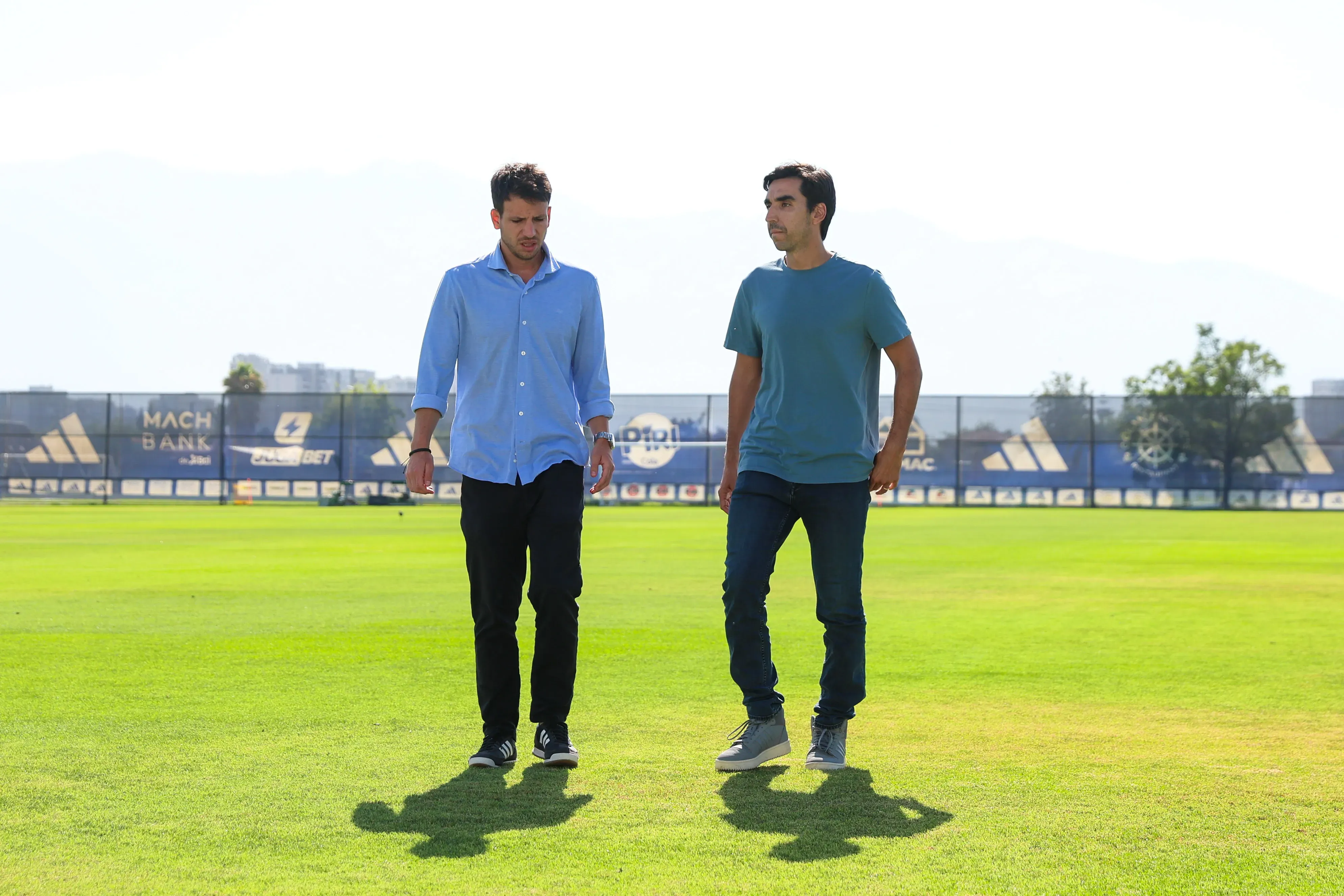 Manuel Mayo hizo el recorrido con Paqui Meneghini en el CDA. Foto: U de Chile.