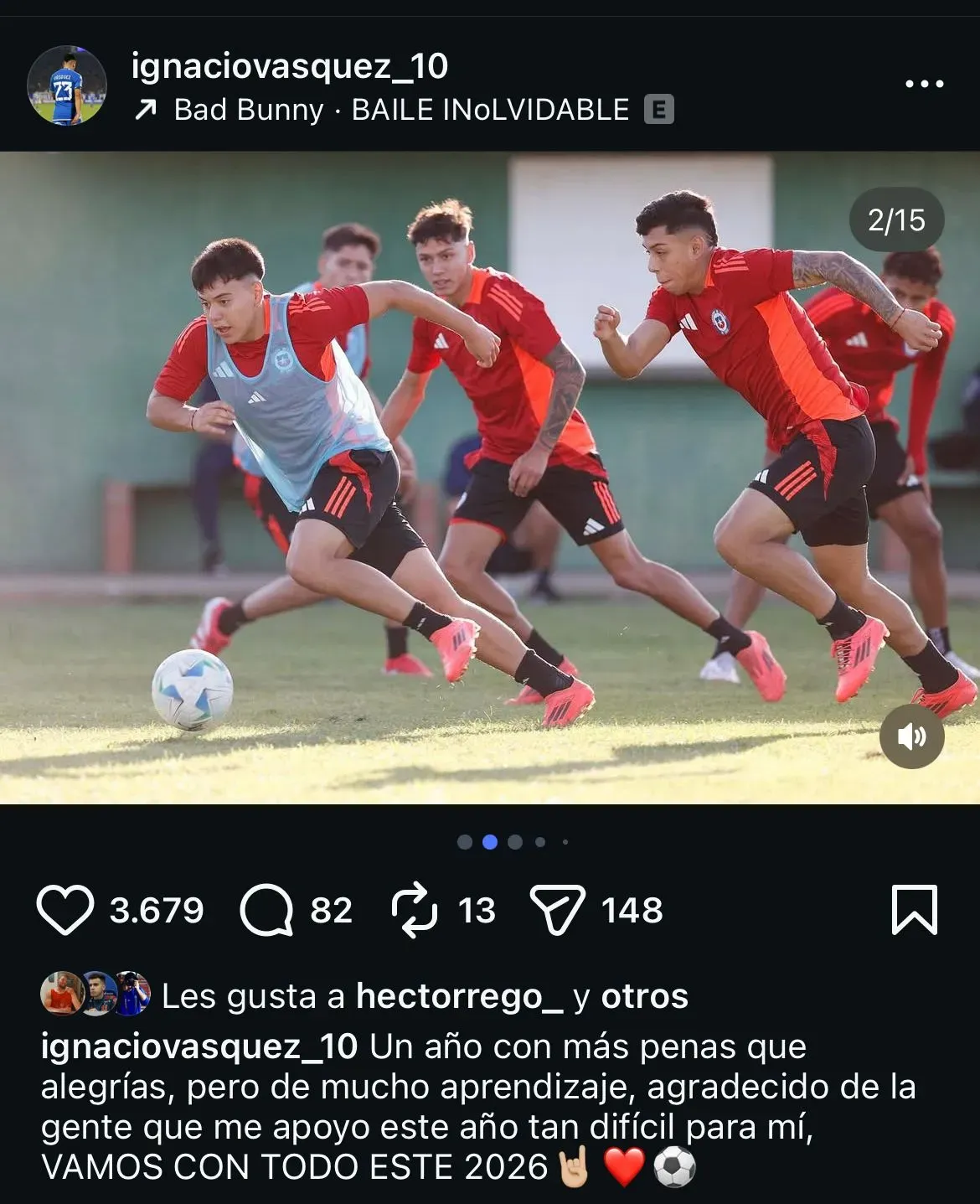 El mensaje de Ignacio Vásquez para la U 2026.