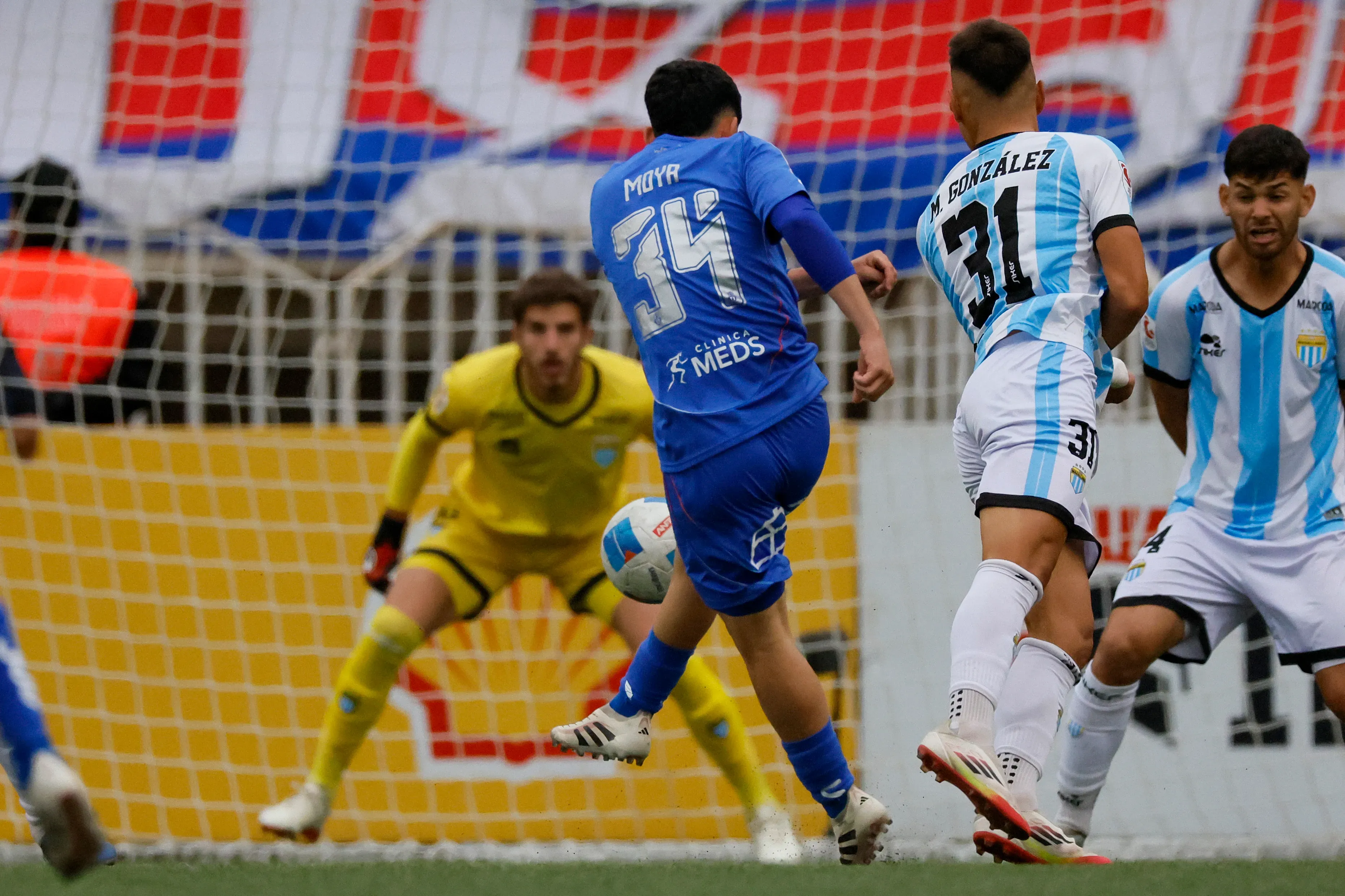 Flavio Moya le anotó un gol a Magallanes en la Copa Chile 2025. (Andres Pina/Photosport).