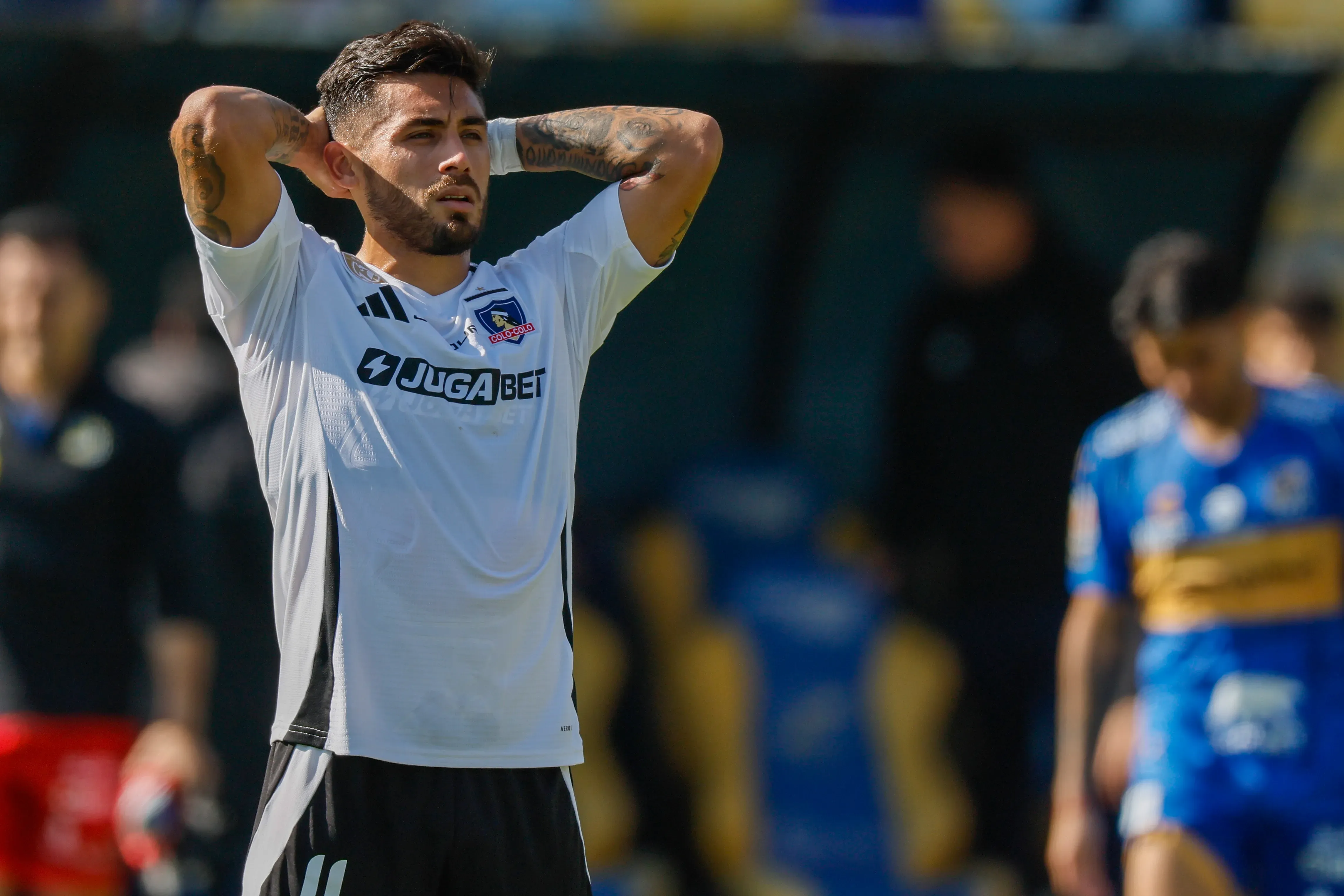 Marcos Bolados le entregó una desafortunada novedad a los albos. (Andres Pina/Photosport)