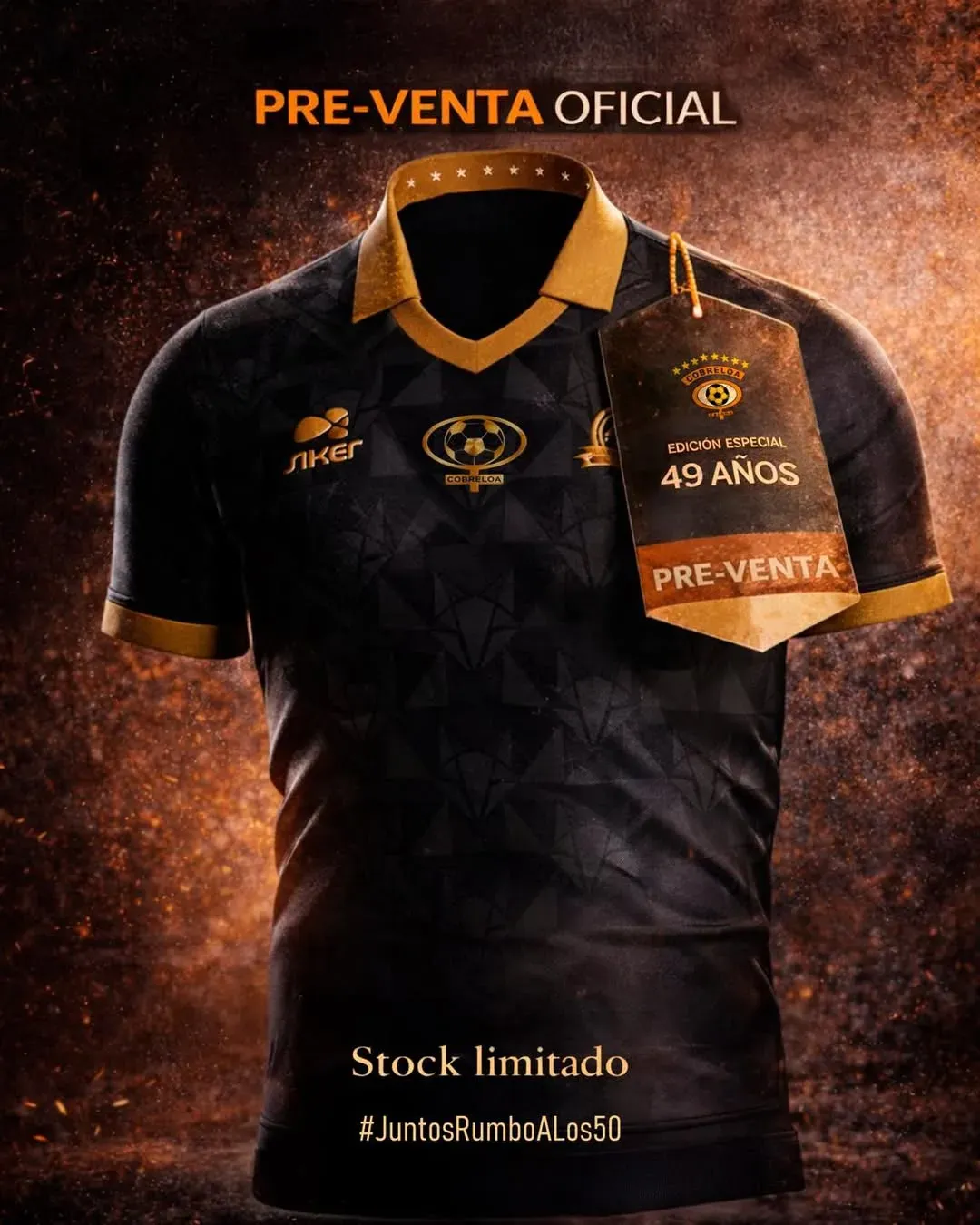 Nueva polera de Cobreloa por su aniversario. Foto: Instagram.