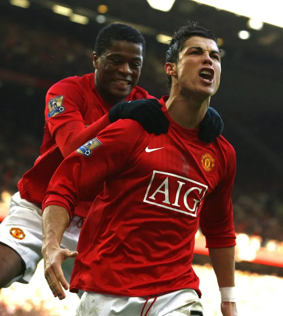 Evra e Ronaldo festejaram muitas vezes juntos, no Manchester United. Foto: Imago.