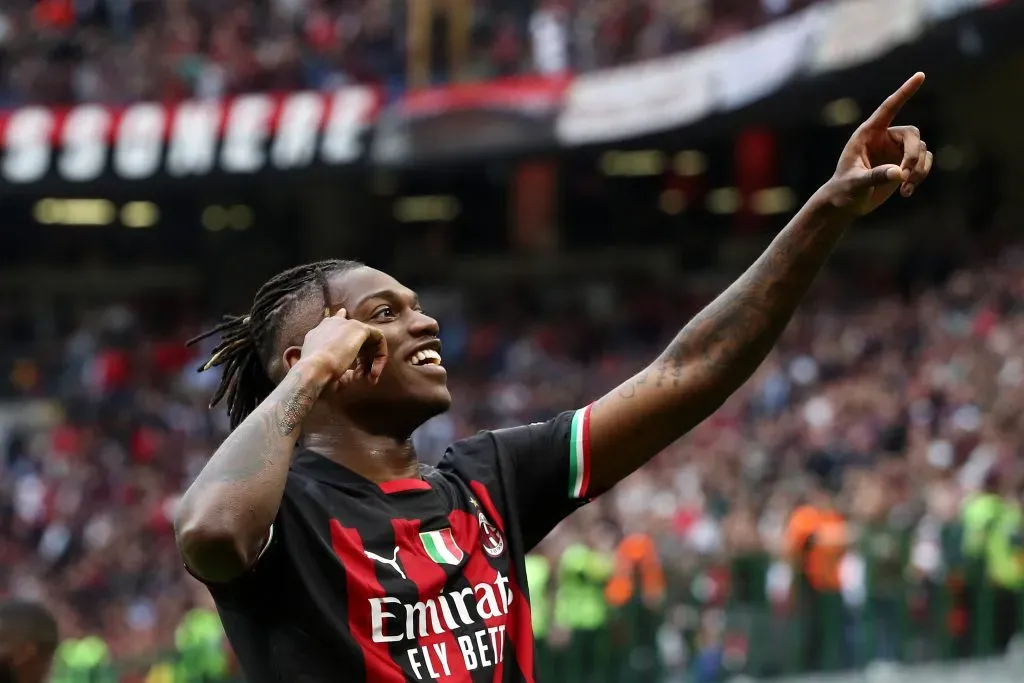 Rafael Leão, do Milan, também é opção para o Arsenal. Foto: Getty Images.