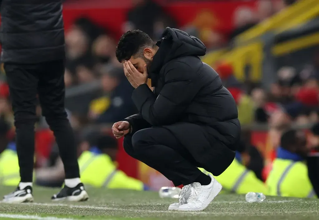 Ruben Amorim tem estado “debaixo do foco”, em Inglaterra. Foto: Carl Recine/Getty Images.