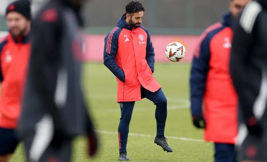 Ruben Amorim, treinador do Manchester United. Foto: Getty Images