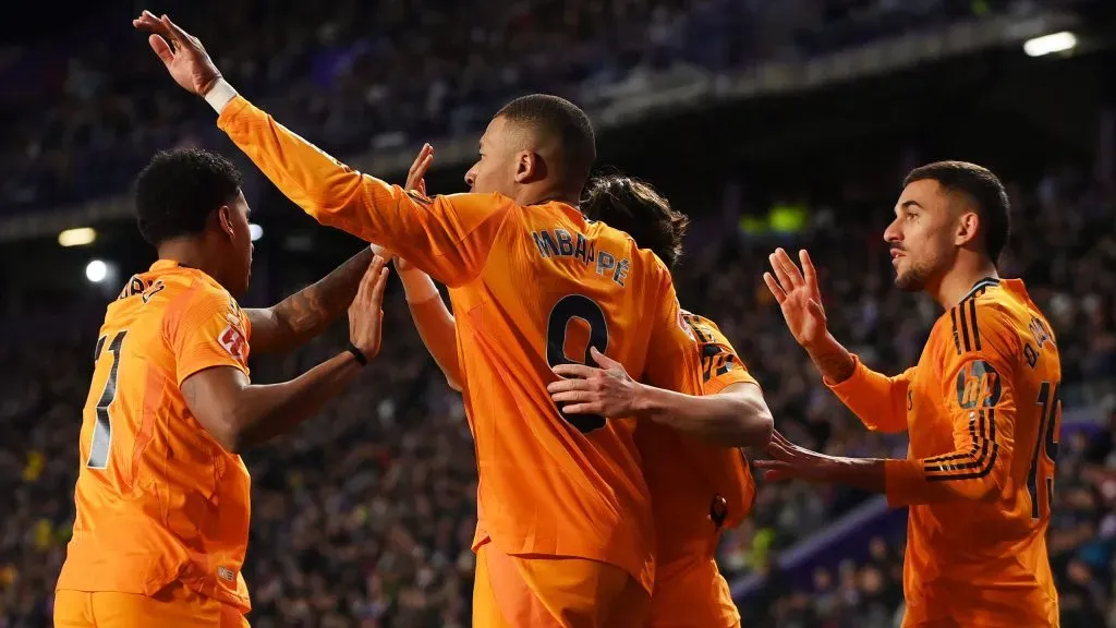 Kylian Mbappé assinou um hat-trick. Foto: Getty.