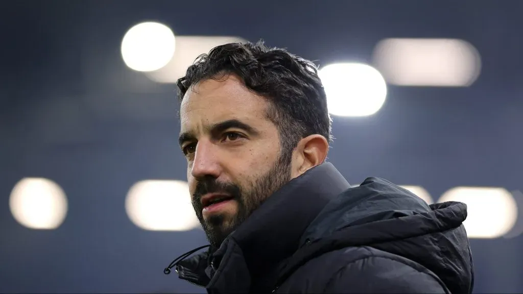 Rúben Amorim, treinador do Manchester United. Foto: Richard Heathcote/Getty Images