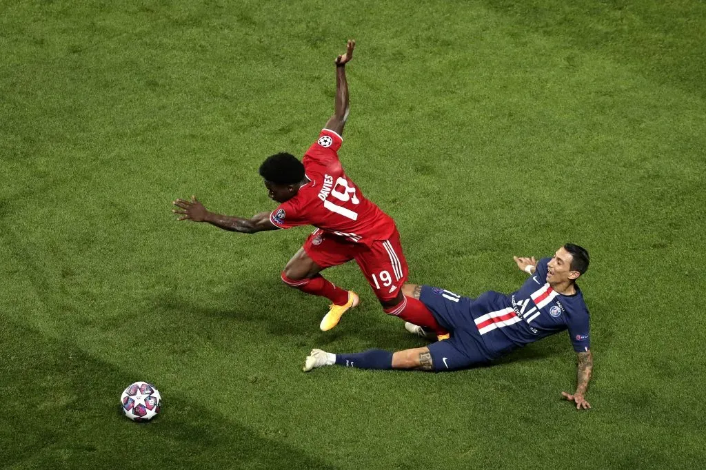 Alphonso Davies na final da Champions League. Foto: Getty Images