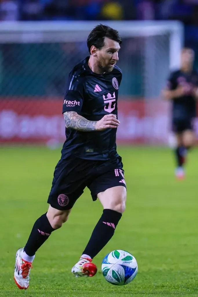 Lionel Messi no jogo amigável do Inter Miami. Foto: Getty Images