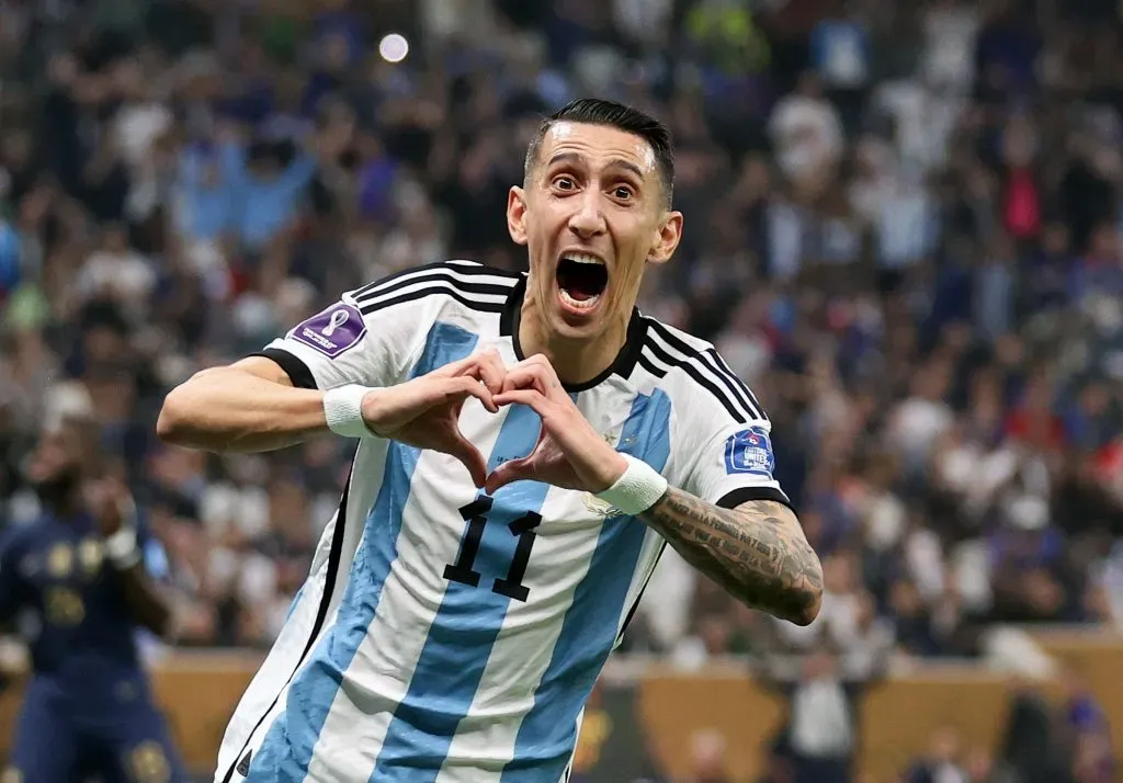 Ángel Di María no Mundial 2022. Foto: Getty Images