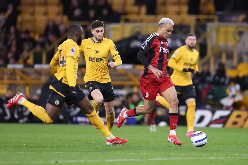 Rodrigo Muniz na vitória do Fulham. Foto: Getty Images