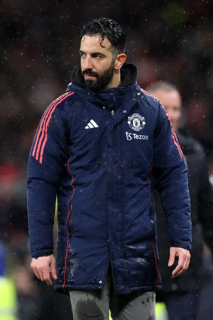 Ruben Amorim continua em “modo de sobrevivência” no Manchester United. Foto: Alex Livesey/Getty Images.