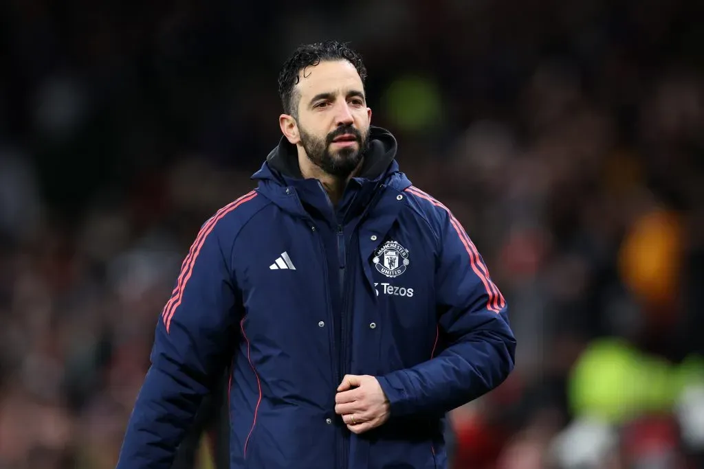 Ruben Amorim, treinador do Manchester United. Foto: Getty Images