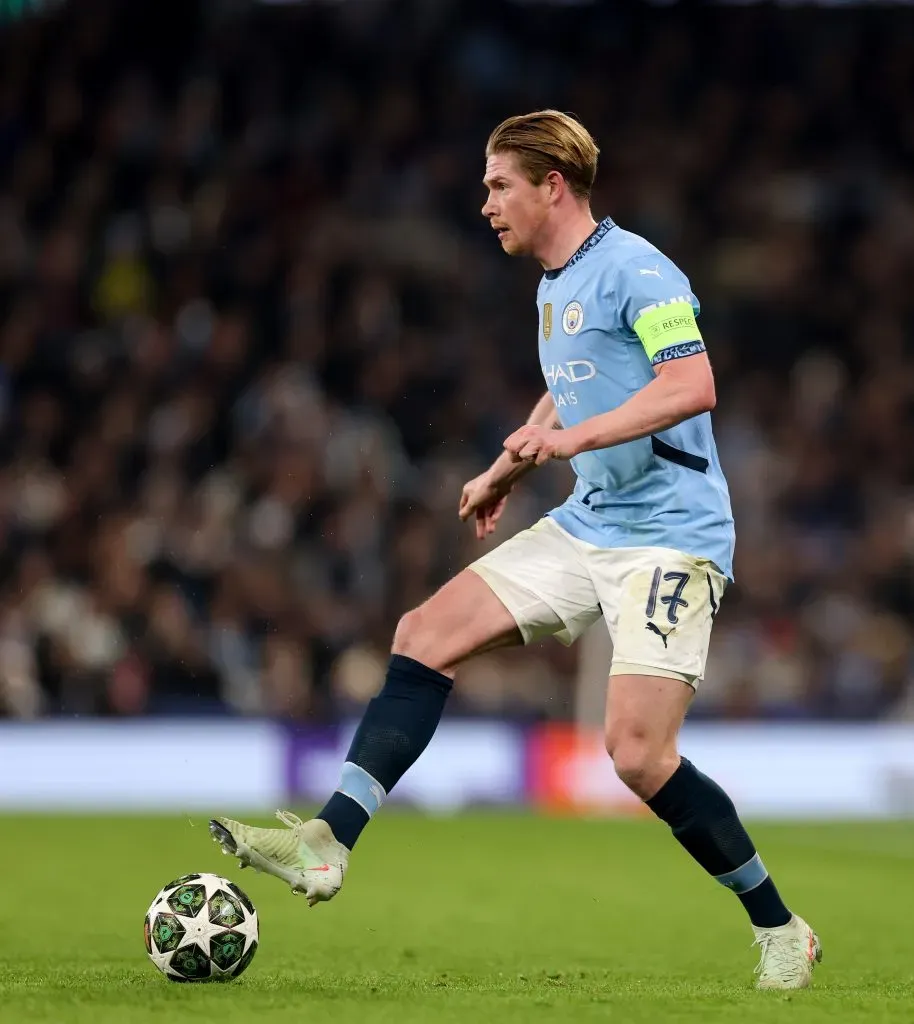 De Bruyne poderá estar a fazer os seus últimos meses com a camisola do City. Foto: Carl Recine/Getty Images.