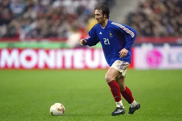 Christophe Dugarry em ação pela França no Mundial-2002. Foto: Getty Images