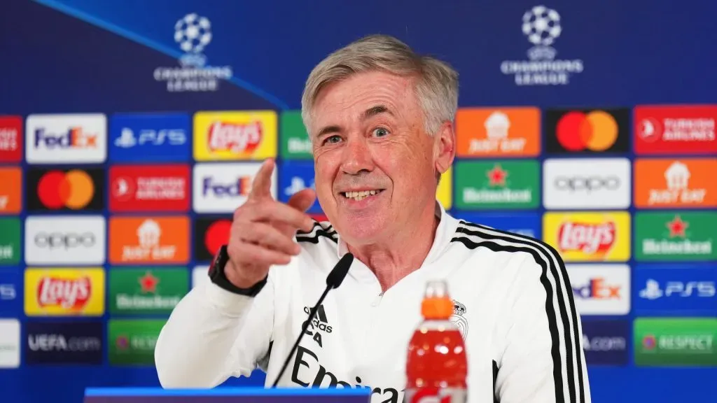 Carlo Ancelotti antevê Real Madrid x Manchester City. Foto: Getty