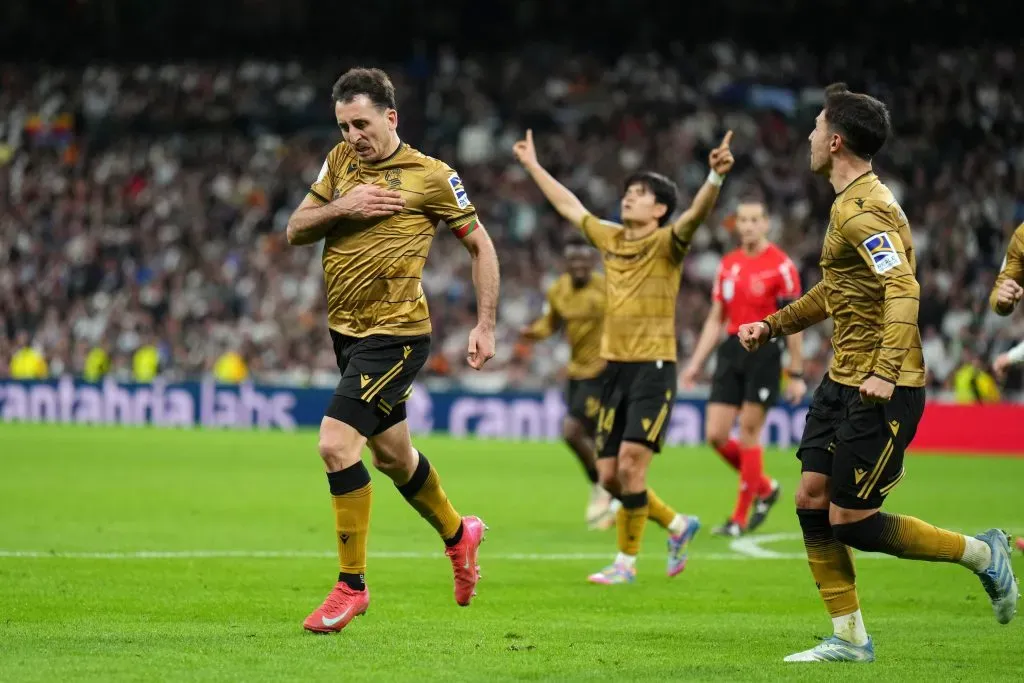 Real Sociedad caiu de pé no Santiago Bernabéu. Foto: Getty Images