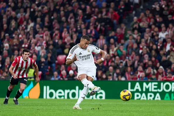 Kylian Mbappé falhou contra o Bilbao em dezembro. Foto: Getty Images