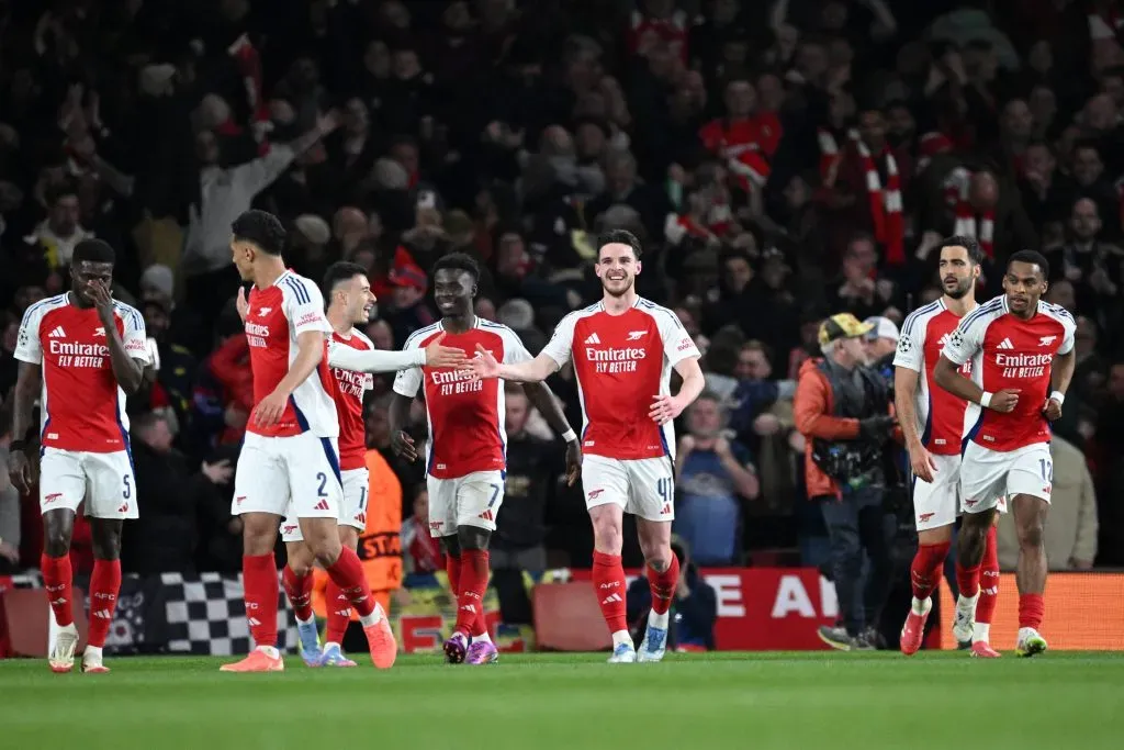 Arsenal festeja vitória sobre o Real Madrid. Foto: Getty Images