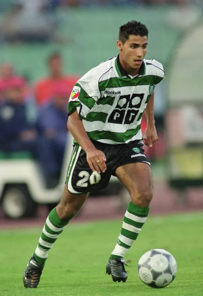 Quaresma em 2001, com a camisola do Sporting. Foto: Nuno Correia \ Mandatory Credit: AllsportUK  /Allsport.
