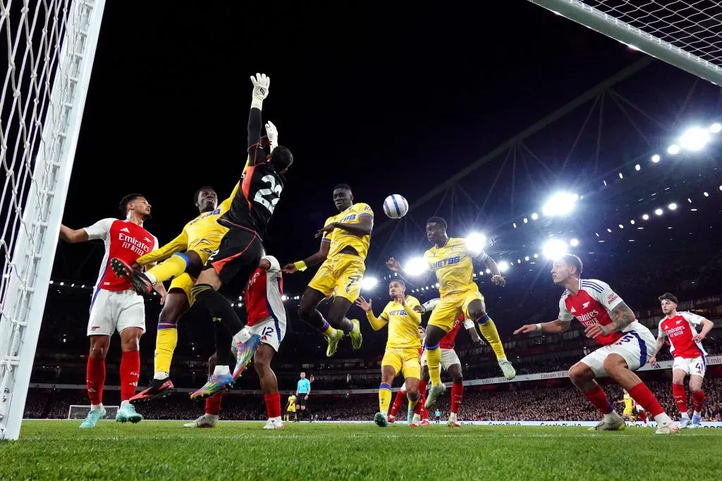 Um dos momentos no Arsenal 2×2 Crystal Palace. Foto: Justin Setterfield/Getty Images.