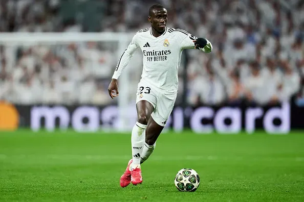 Ferland Mendy em ação pelo Real Madrid na Champions League. Foto: Getty Images