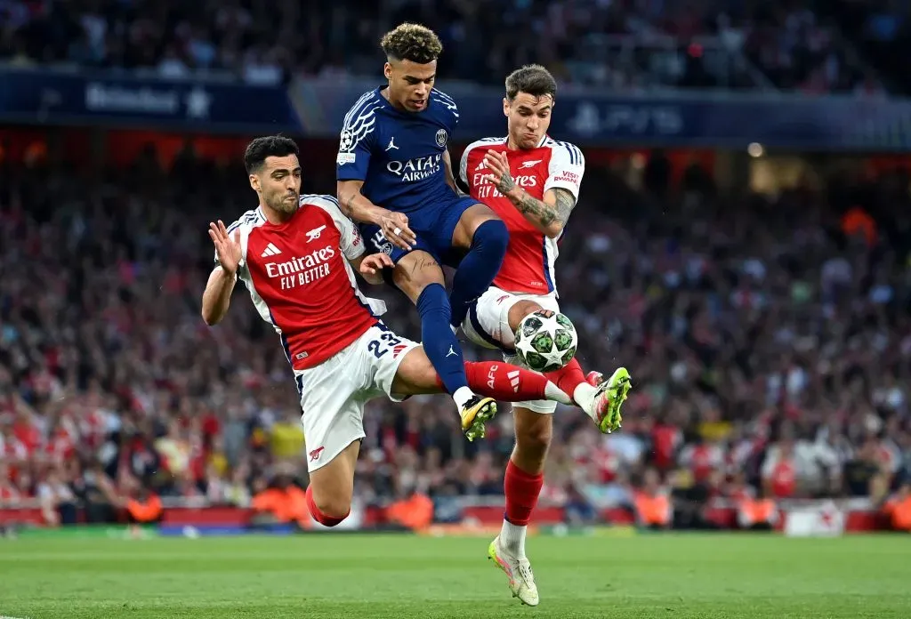 PSG e Arsenal decidirão quem será um dos finalistas da Champions. Foto: Justin Setterfield/Getty Images.