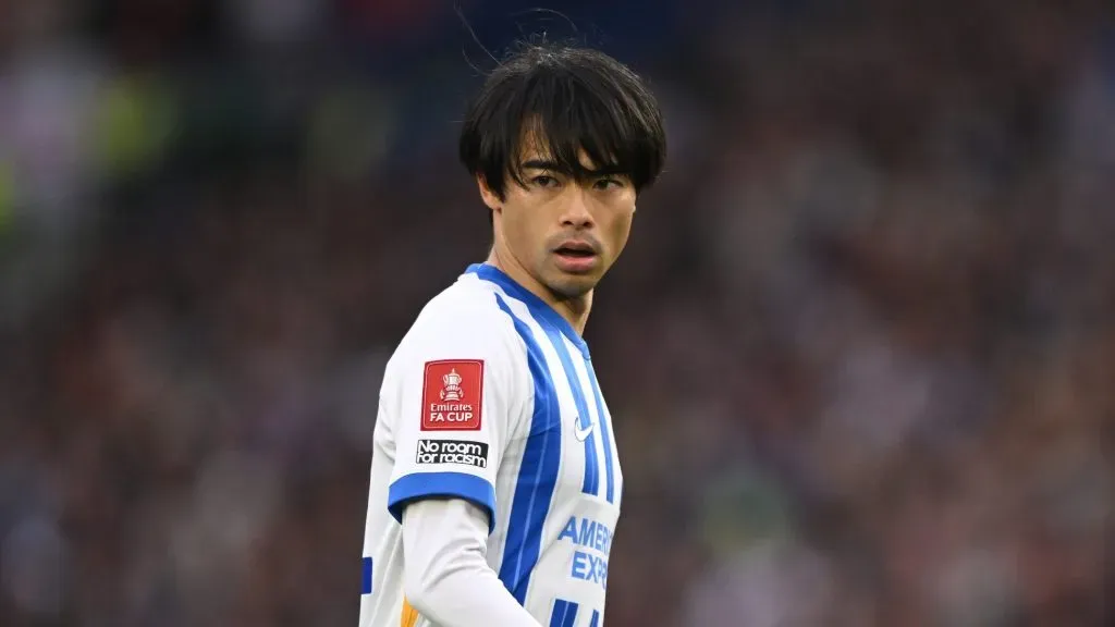 Mitoma está na agenda do Bayern. Foto: Mike Hewitt/Getty Images