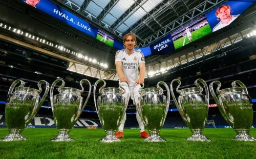 Luka Modric despede-se do Real Madrid. Foto: Real Madrid CF