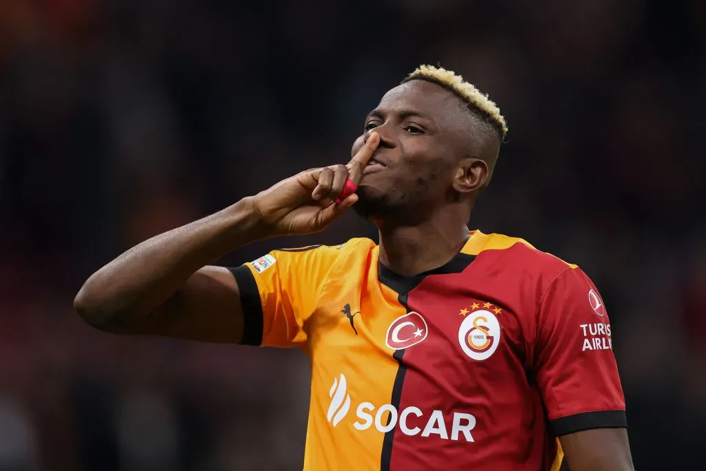 Victor Osimhen, avançado do Galatasaray. Foto: Getty Images