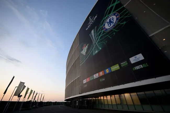 O local da final, no Estádio Municipal de Breslávia, na Polónia. Foto: Stuart Franklin/Getty Images.