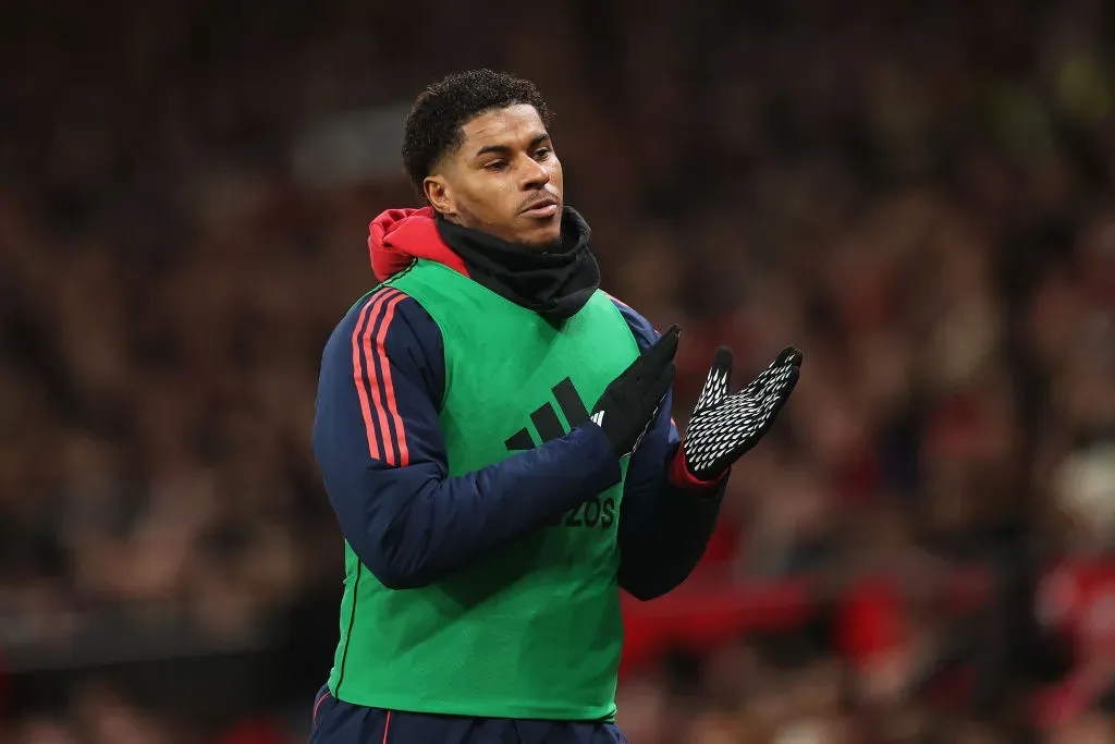 Marcus Rashford saiu do Manchester United em janeiro. Foto: Getty Images
