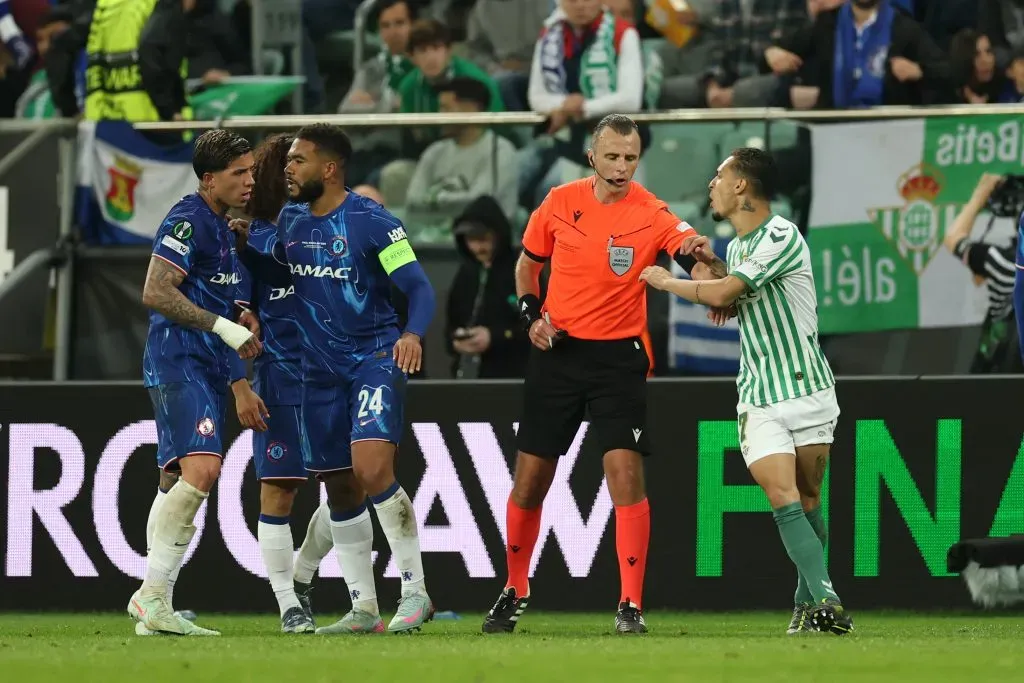 Reece James em ação durante a final. Foto: Richard Heathcote/Getty Images.