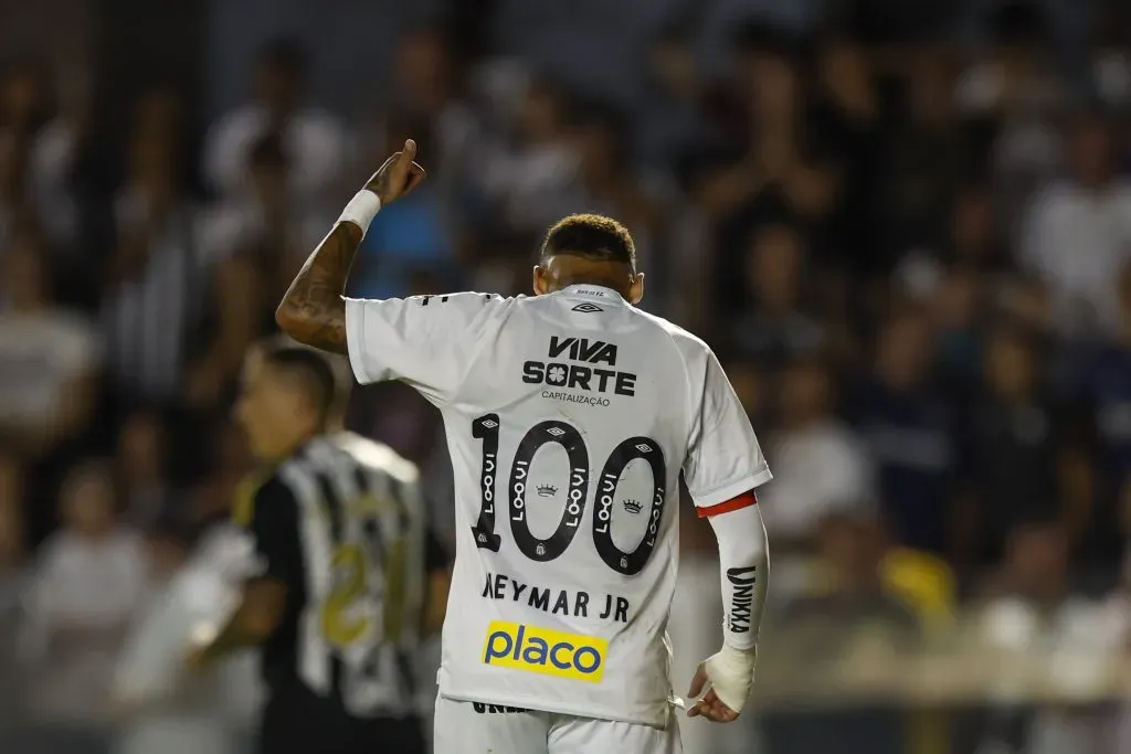 Neymar, jogador do Santos. Foto: Getty Images