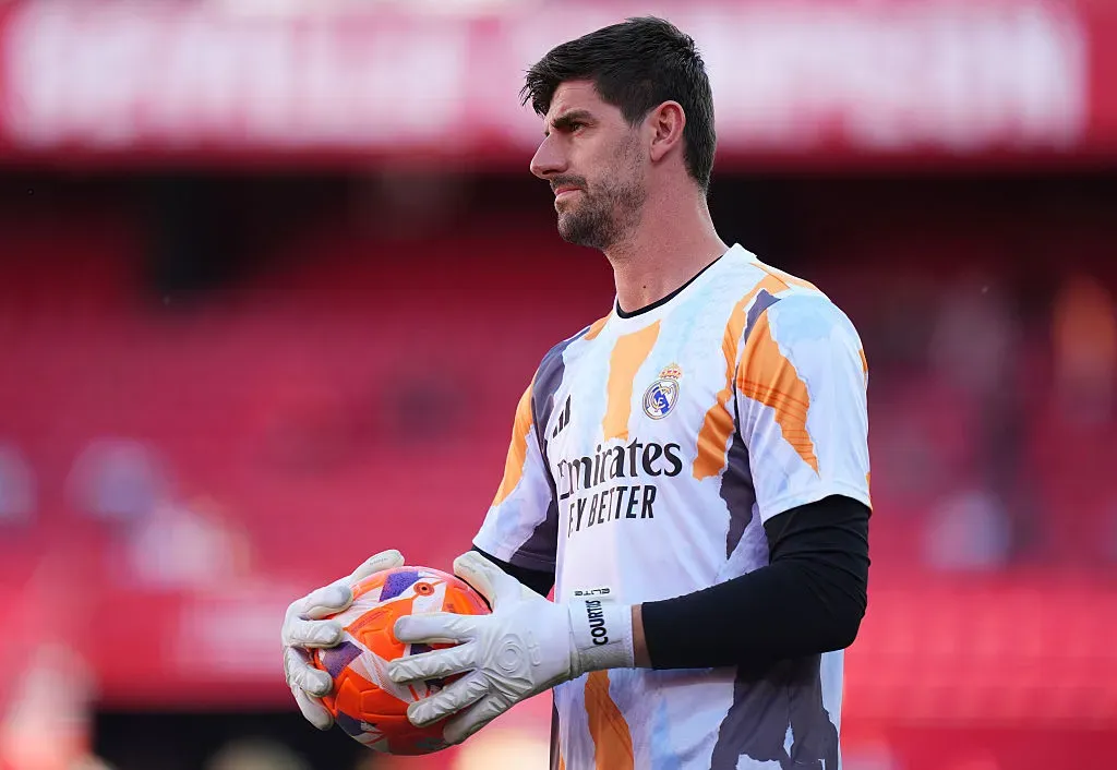Courtois, um dos pilares do Real Madrid. Foto: Getty Images