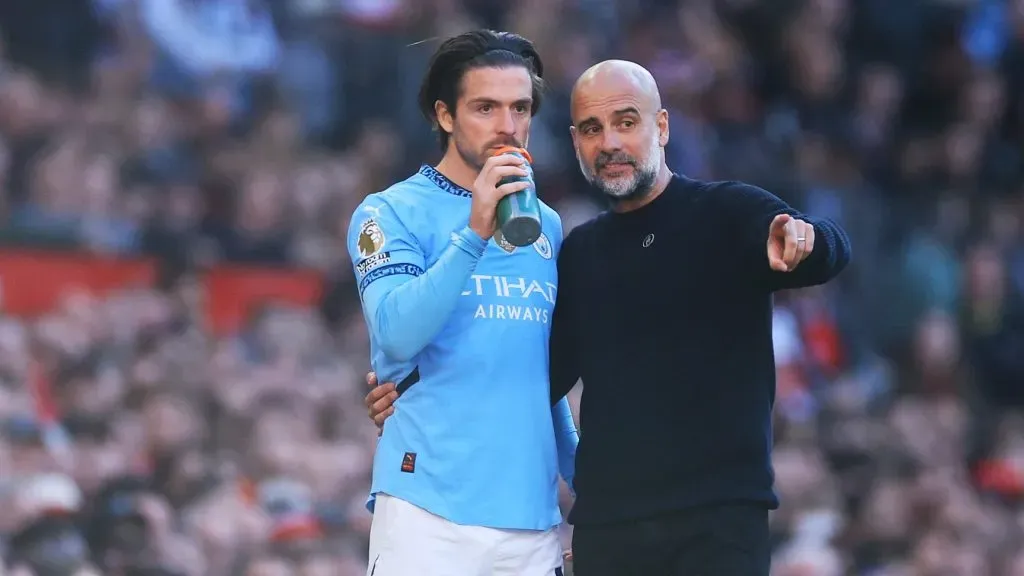 Jack Grealish parece já não convencer Pep Guardiola. Foto: Carl Recine/Getty Images