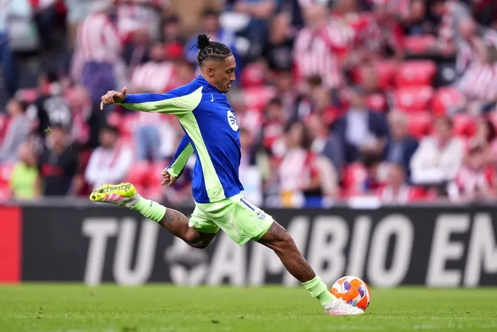 Raphinha, jogador do Barcelona. Foto: Getty Images