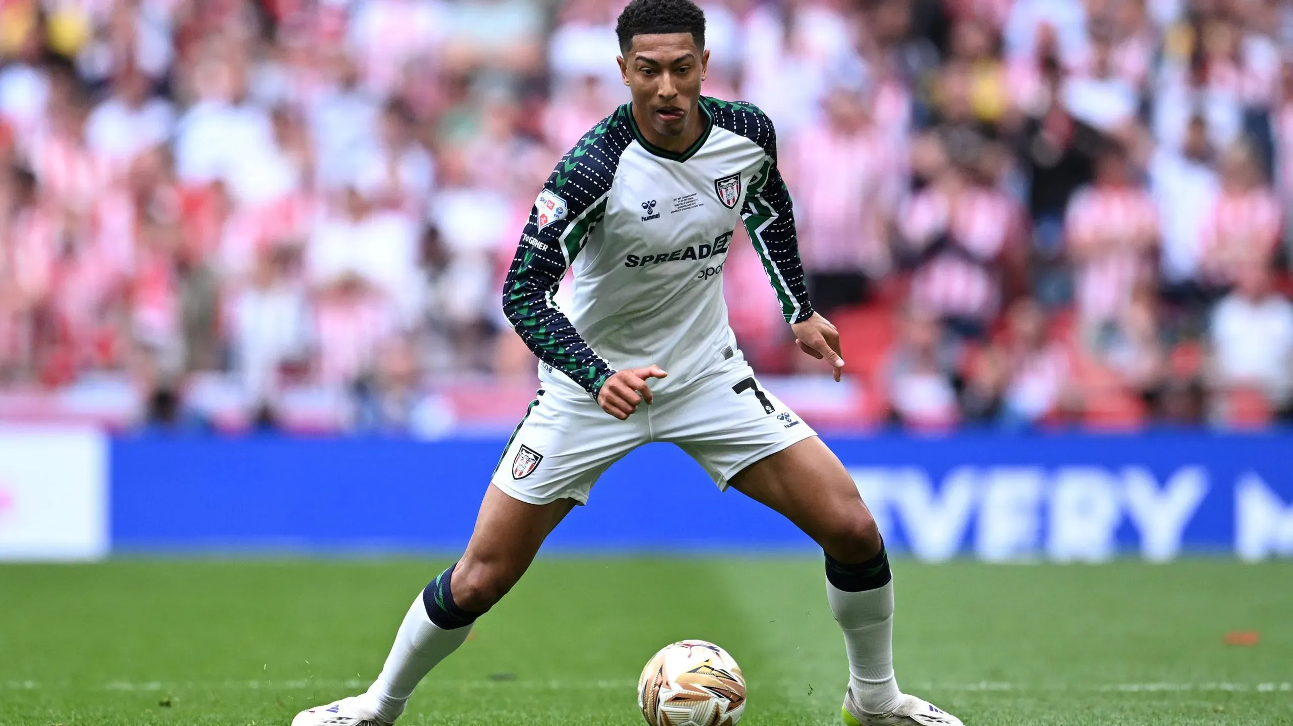 Jobe Bellingham exibiu-se a alto nível na época passada ao serviço do Sunderland.Foto: Justin Setterfield/Getty Images