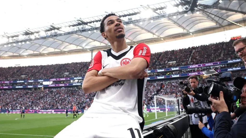 Hugo Ekitike tem brilhado no Eintracht Frankfurt. Foto: Alex Grimm/Getty Images