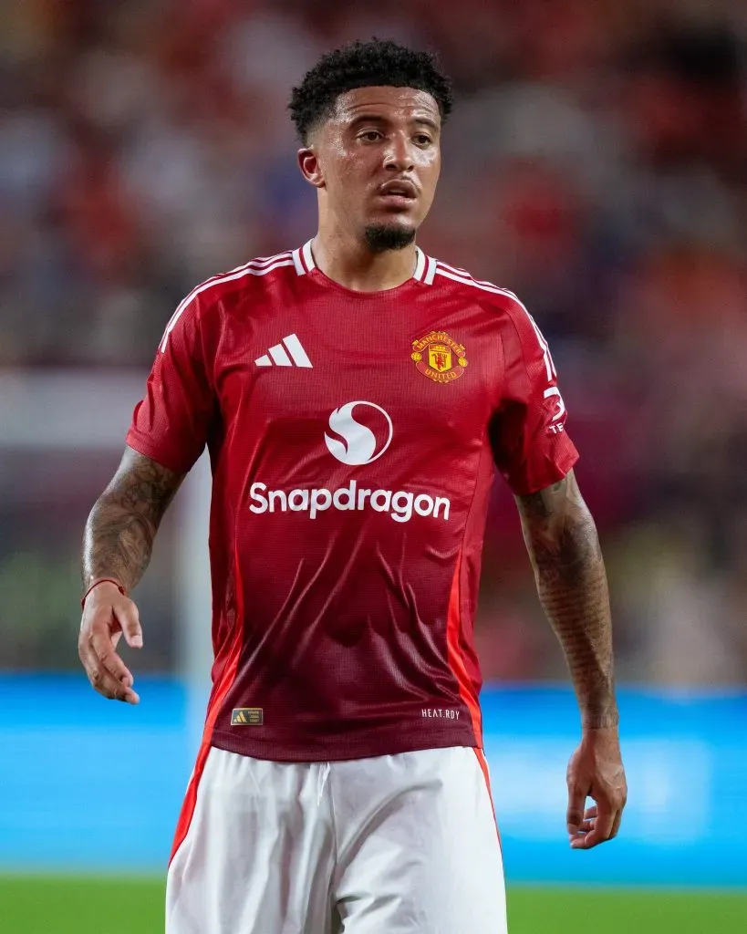 Jadon Sancho de saída do Manchester United. Foto: Getty Images
