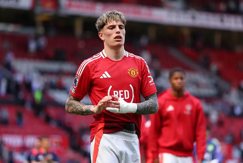 Garnacho: outro de saída do Manchester United. Foto: Getty Images